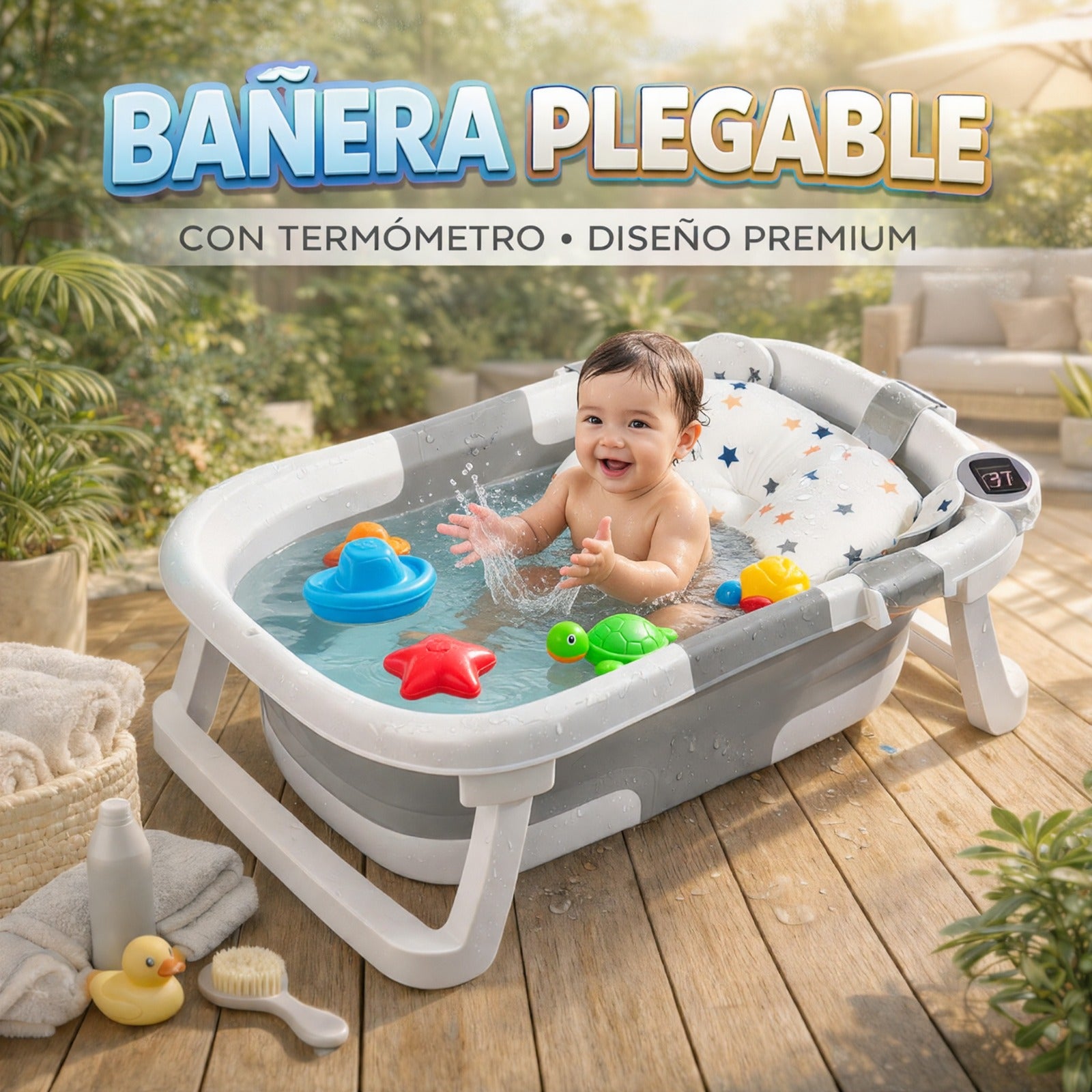 BAÑERA PLEGABLE PARA BEBE